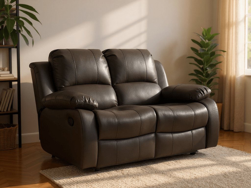 Valencia Grey Leather Manual Recliner 2+1 Seater Sofa Set - Furniture Instore