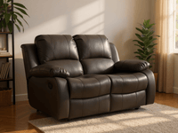 Valencia Grey Leather Manual Recliner 2+1 Seater Sofa Set - Furniture Instore