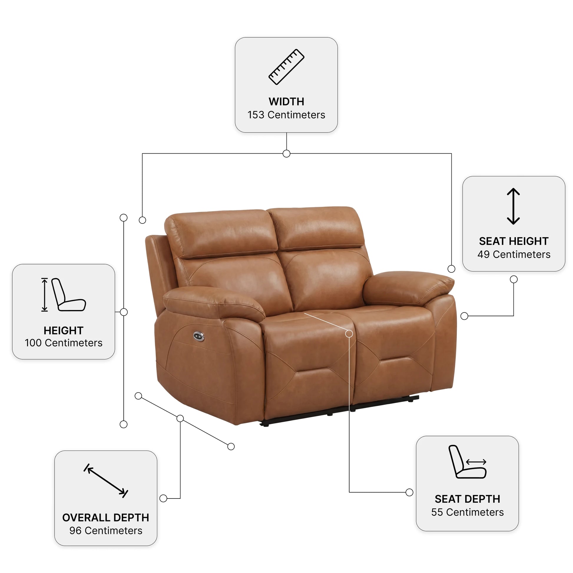 Electric Recliner 2+1 Seater Sofa Set