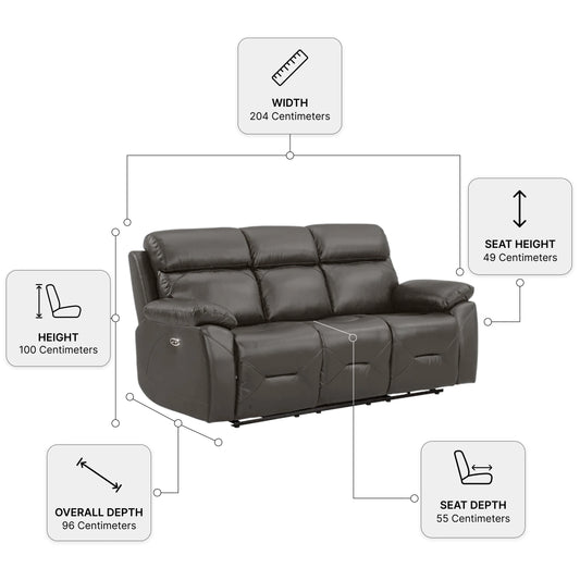 grey-recliner-sofa-measurement