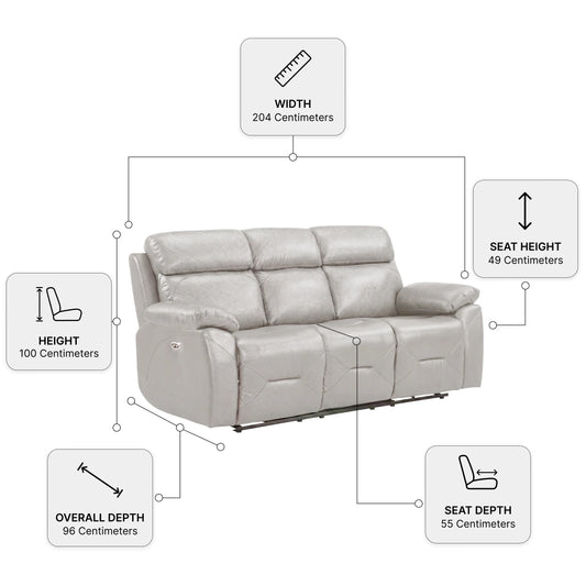 Renato Genuine 3+2+1 Seater Sofa Set