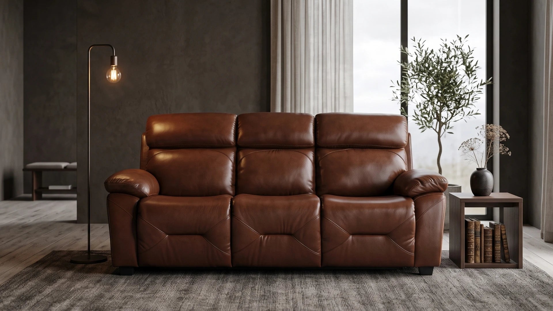 Rivello Tan 3 Seater Sofa