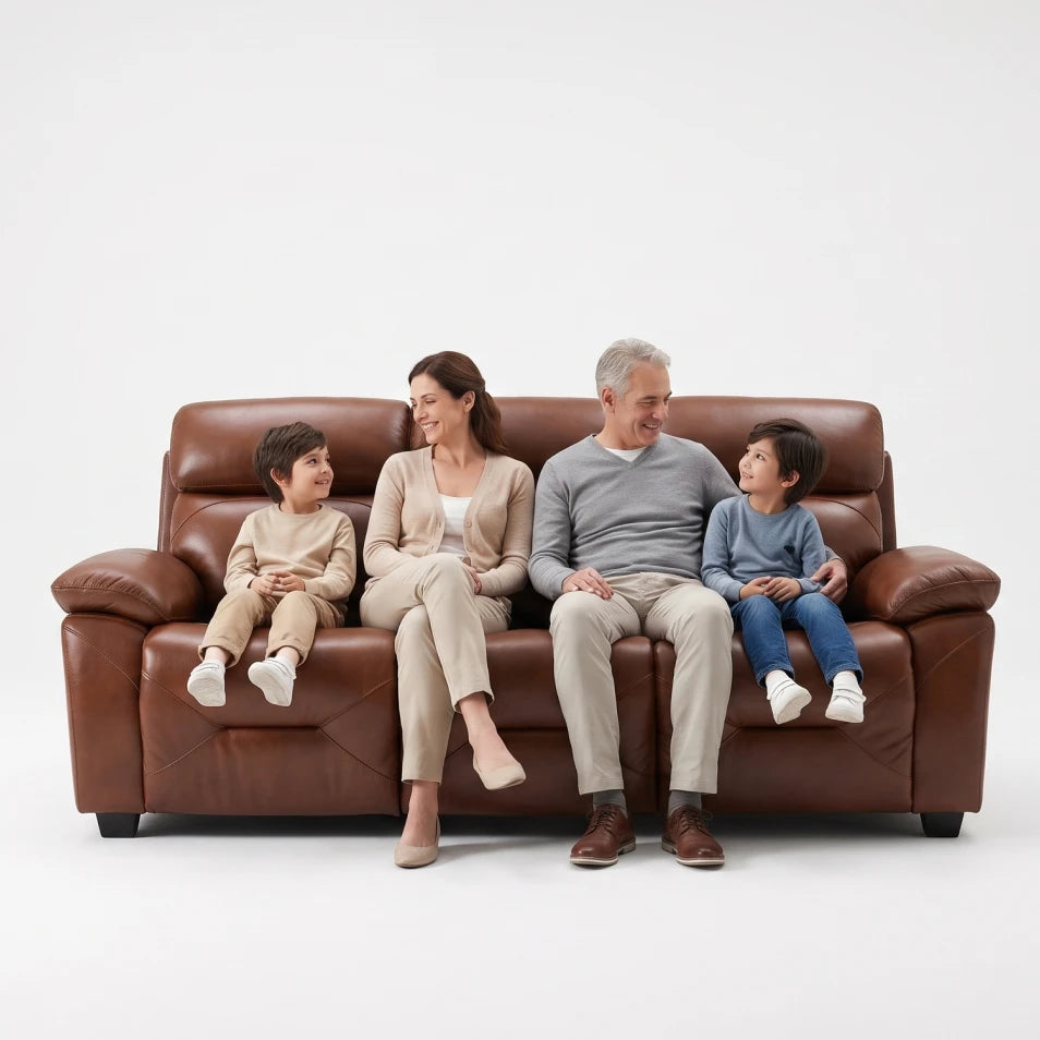 Rivello Genuine 3 Seater Sofa