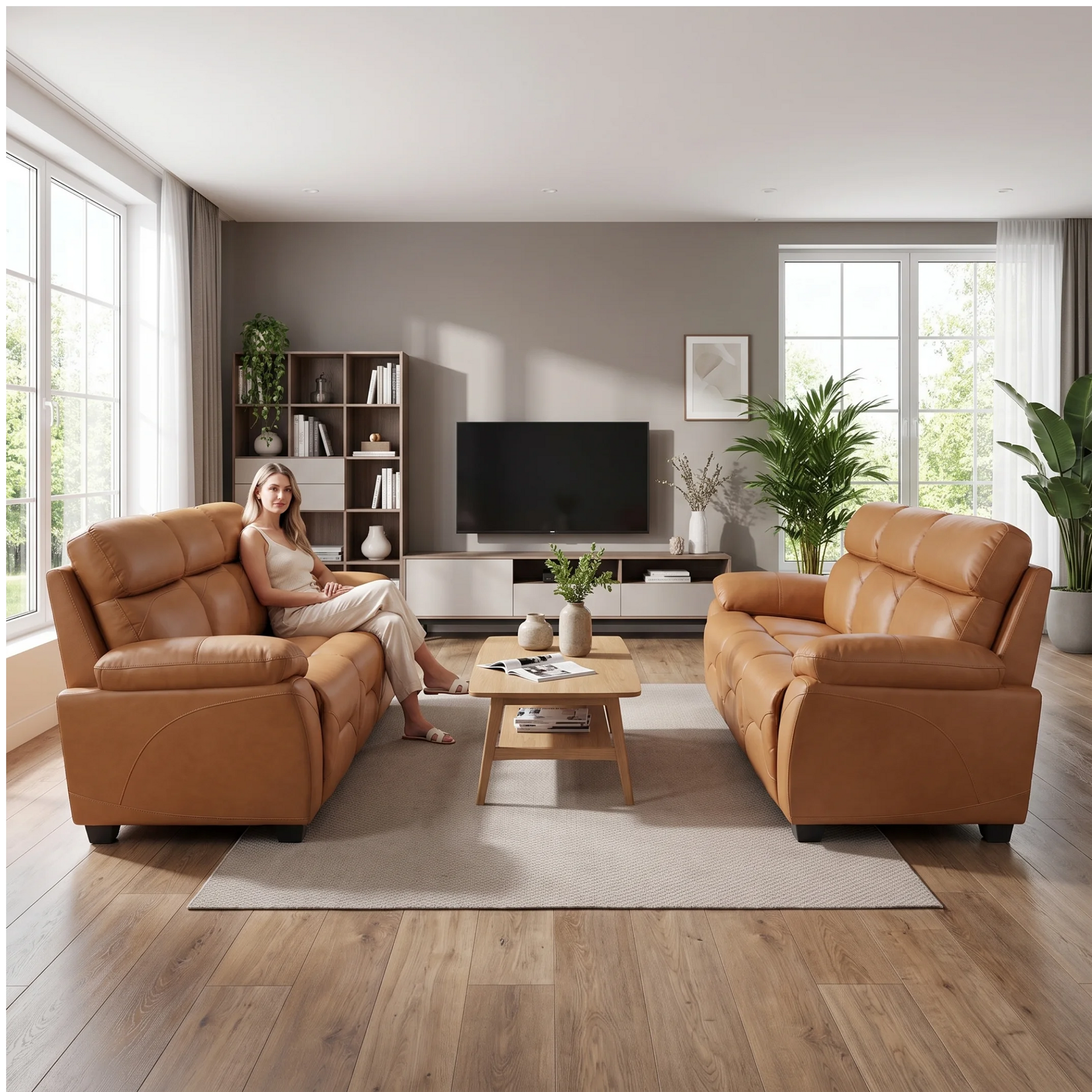 rivello-caramel-leather-3-3-upholstery-set
