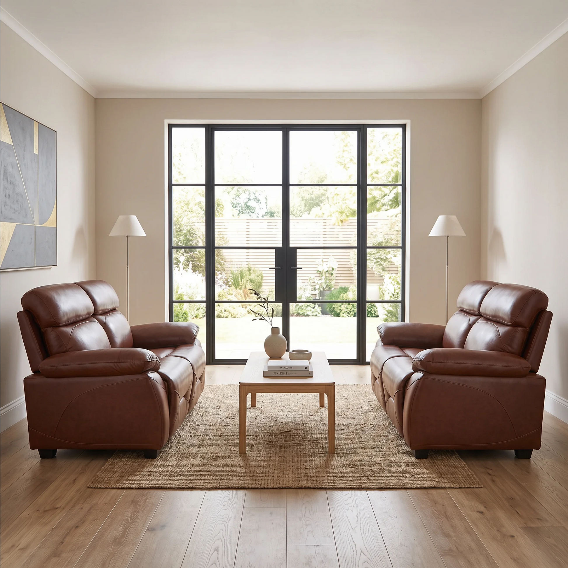 Rivello Genuine Leather Tan 2+2