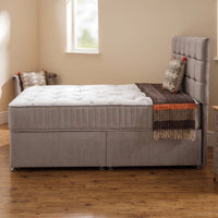side view of fabric bed