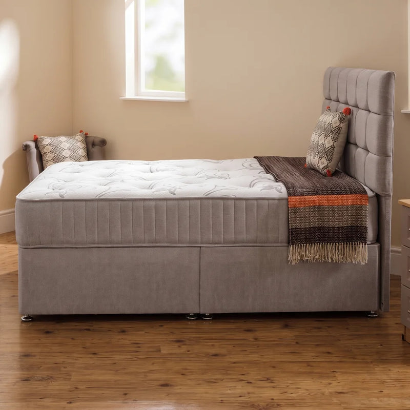 side view of fabric bed