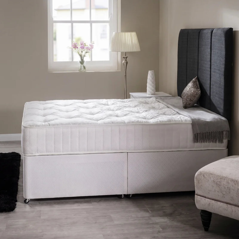 side view of charcoal bed