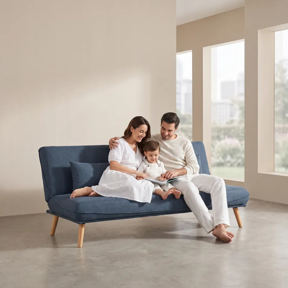 Alva Blue Sofa Bed