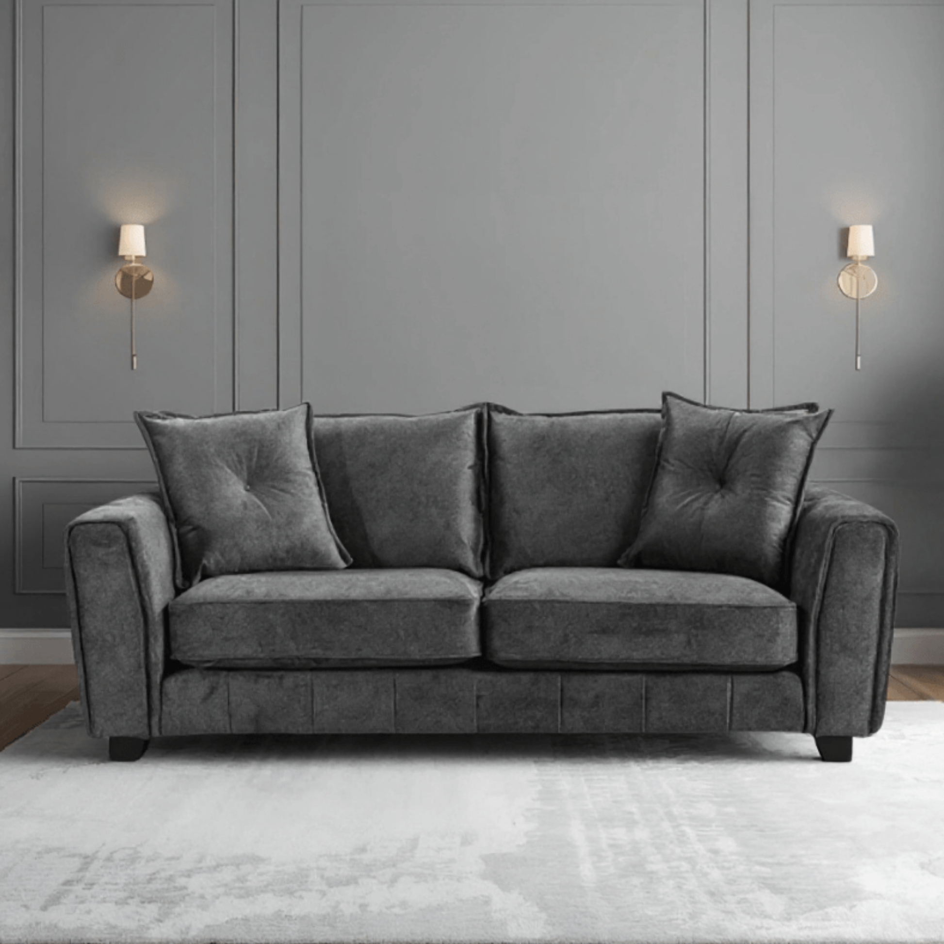 Somerford 3-seater sofa with plush cushions and modern design, displayed in a stylish living room setting