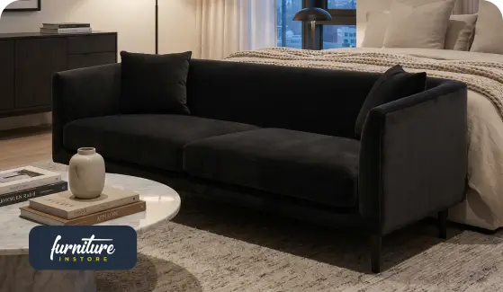 Sophisticated Living: Designing Your Space Around a Black Bedroom Sofa