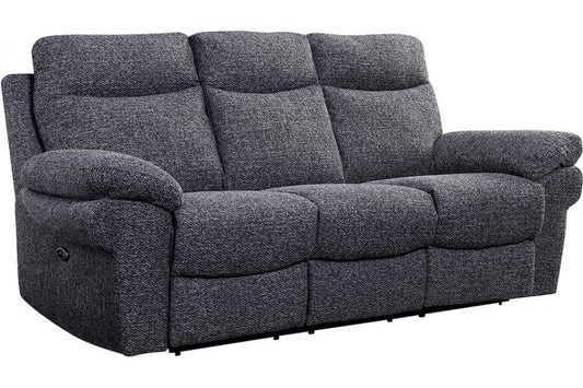 Tanya Grey Fabric Electric Recliner 3 Seater Sofa - Furniture Instore