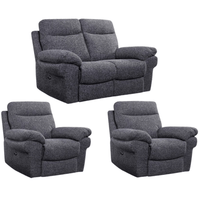 Tanya Grey Fabric Electric Recliner 2+1+1 Seater Sofa Set