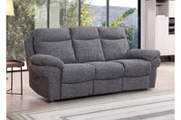 Tanya Grey Fabric Electric Recliner 3 Seater Sofa - Furniture Instore