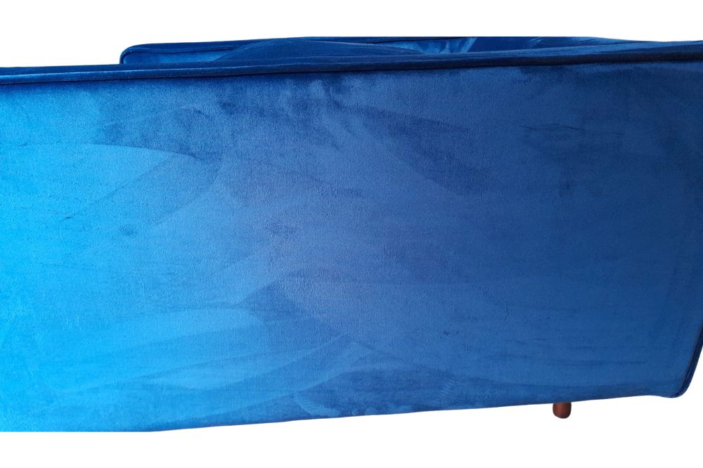 Outlet Scott Blue Velvet Armchair
