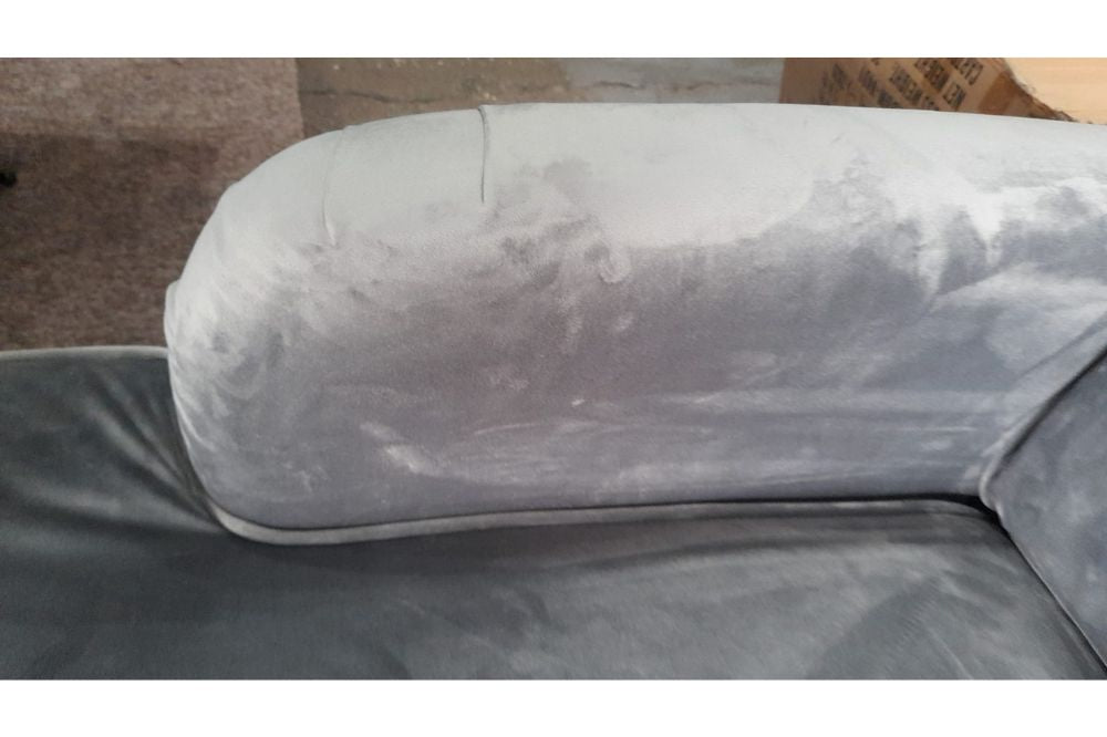 Outlet Rupert Grey Velvet Armchair
