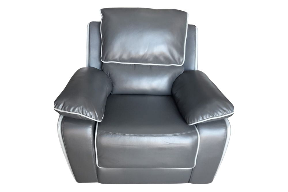 Outlet Holden Dark Grey/Light Grey Manual Recliner Armchair