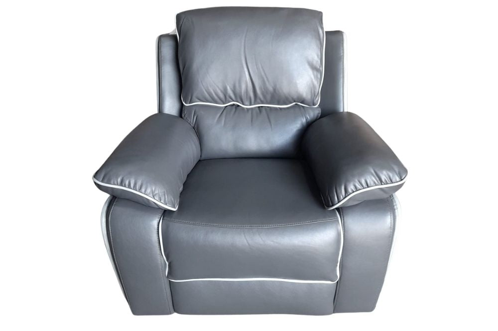 Outlet Holden Dark Grey/ Light Grey Manual Recliner Armchair