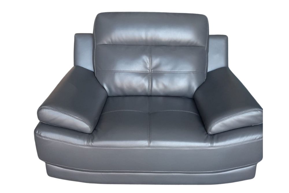 Outlet Islington Dark Grey Leather Armchair