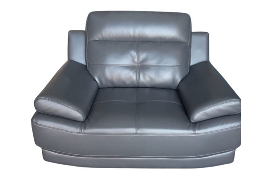 Outlet Islington Dark Grey Leather Armchair