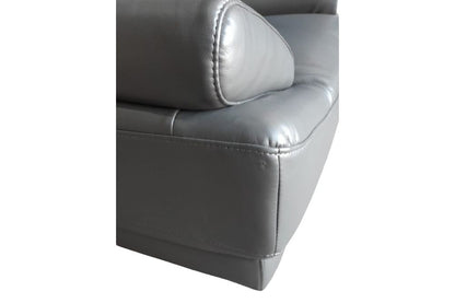 Outlet Islington Dark Grey Leather Armchair