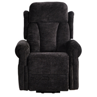 Hunson Black Fabric Rise & Recline Mobility Chair