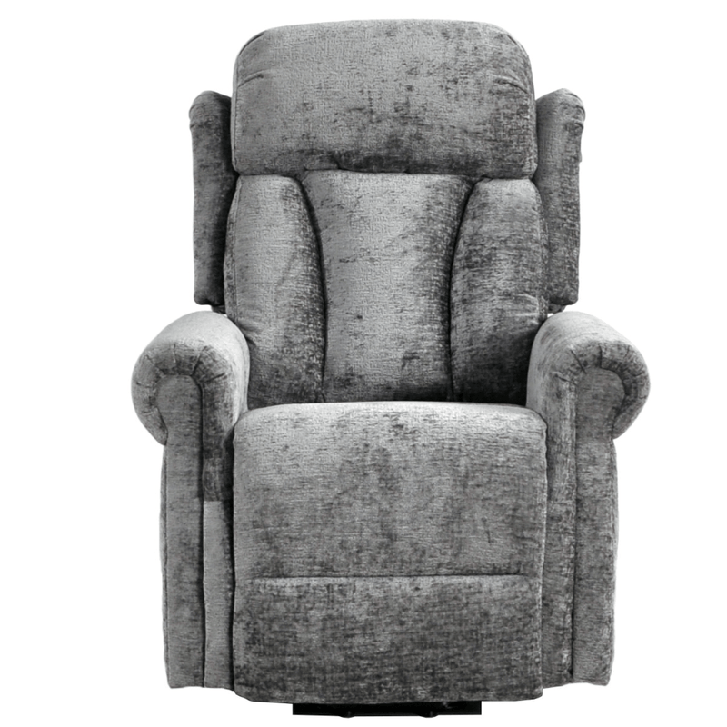 Hunson Grey Fabric Rise & Recline Mobility Chair - Furniture Instore