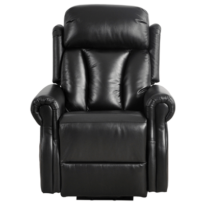 Hunson Genuine Leather Black Rise & Recline Mobility Chair
