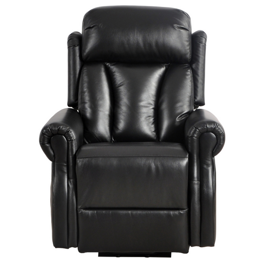 Hunson Genuine Leather Black Rise & Recline Mobility Chair