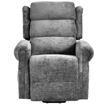 Kingsbury Light Grey Fabric Rise & Recline Mobility Chair