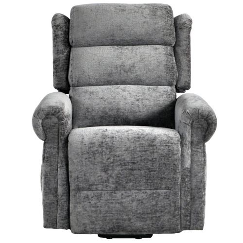 Kingsbury Light Grey Fabric Rise & Recline Mobility Chair