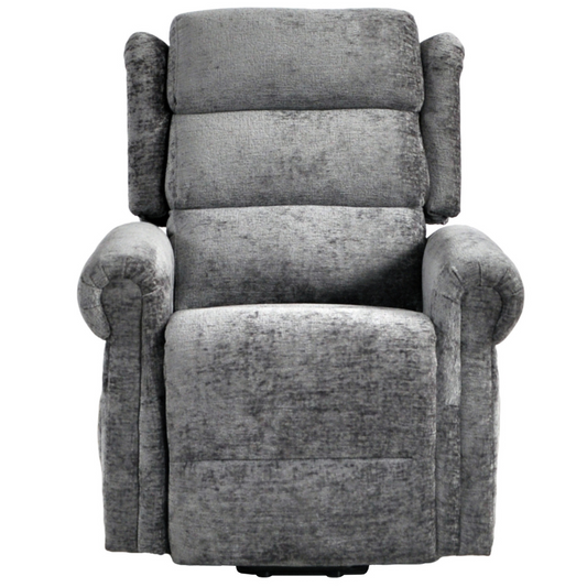 Kingsbury Light Grey Fabric Rise & Recline Mobility Chair