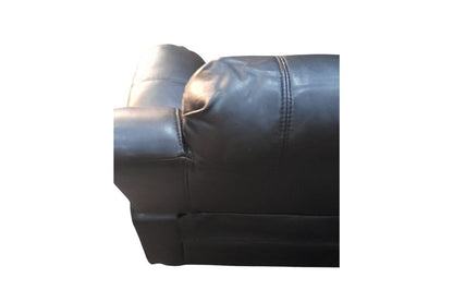 Outlet Valerie Black Leather 2 Seater Sofa