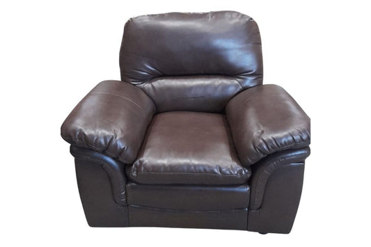 Outlet Verona Brown Leather Armchair