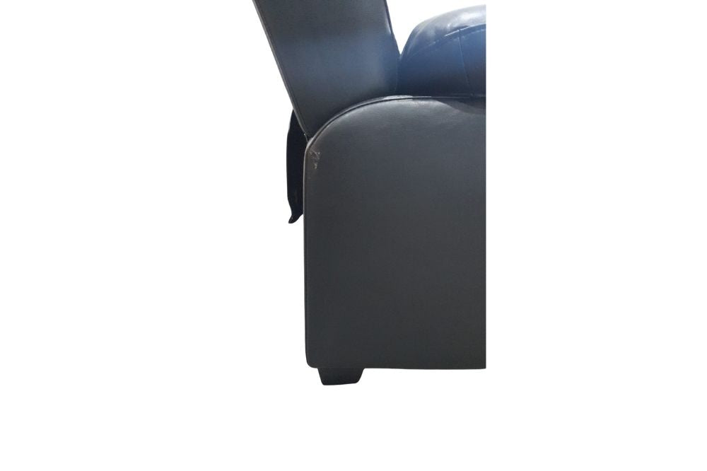 Outlet Valerie Black Leather 3 Seater Sofa