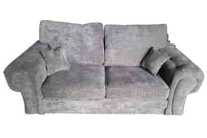 Outlet Verona Grey Fabric Full Back 3 Seater Sofa