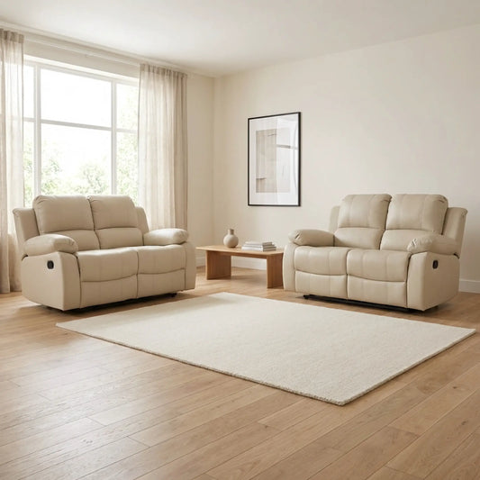 Valencia Cream 2+2 Seater Sofa Set