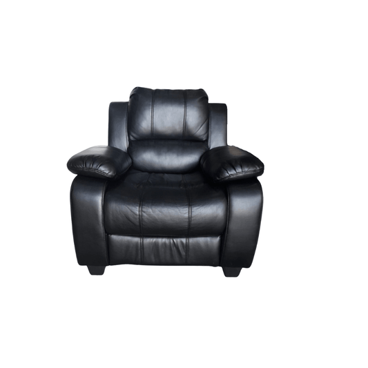 Outlet Valerie Black Leather Armchair - Furniture Instore