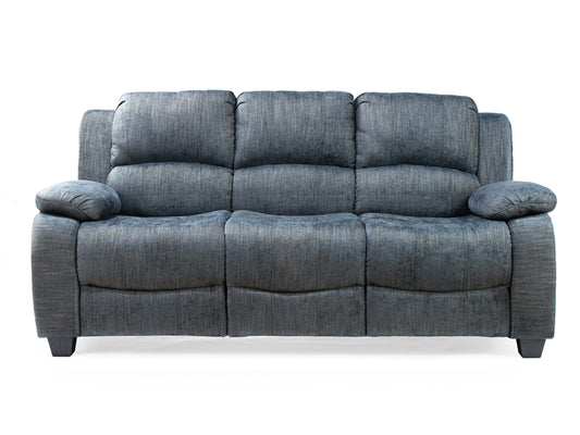 grey fabric sofa on a white background 