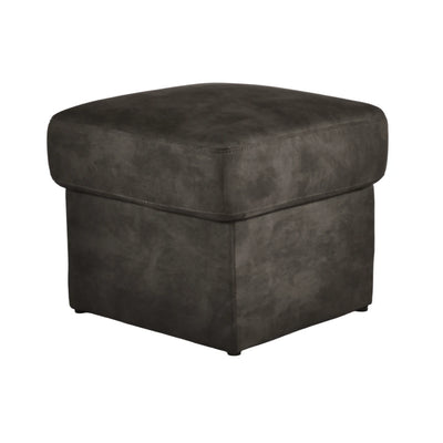 Valerie Charcoal Fabric Footstool