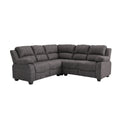 Valerie Charcoal Fabric Corner Sofa 2C2