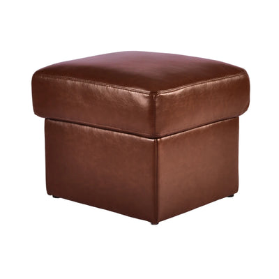 Valerie Tan Leather Footstool
