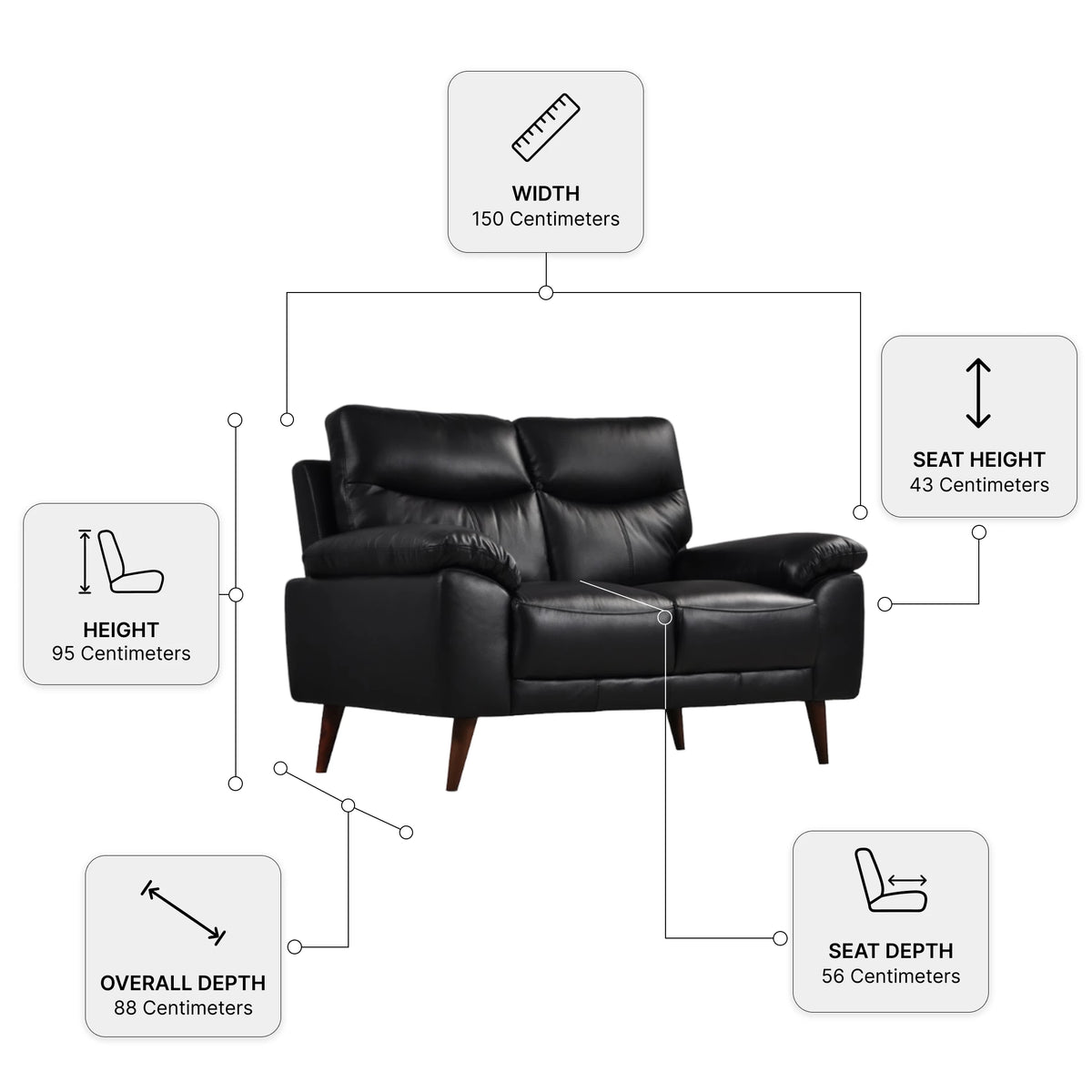Vantage Genuine Leather Grey Armchair - Furniture Instore