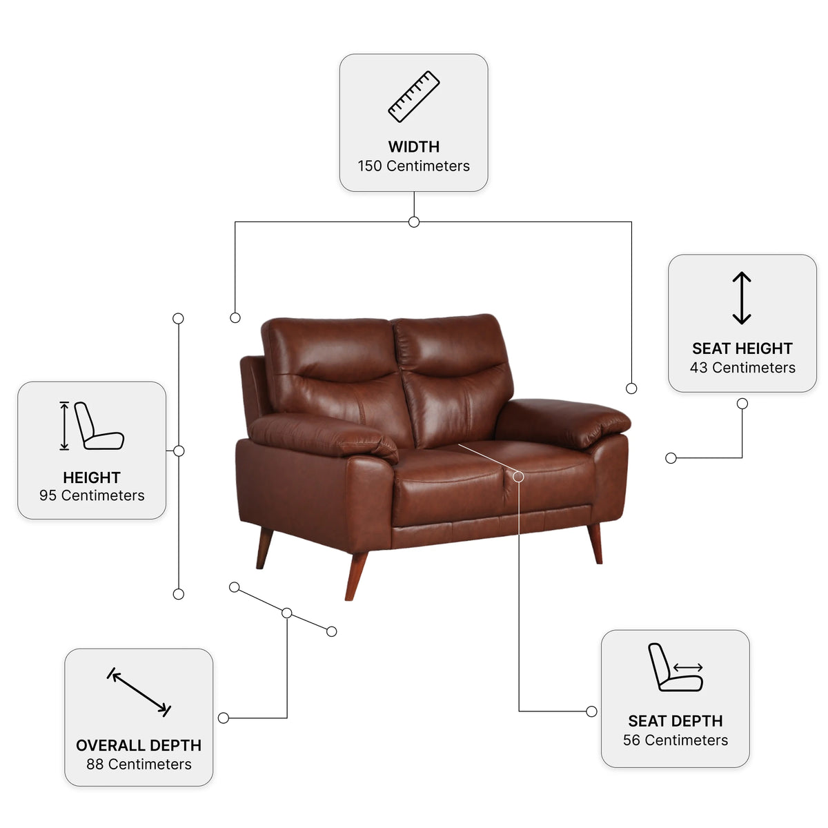 Vantage Genuine Leather tan