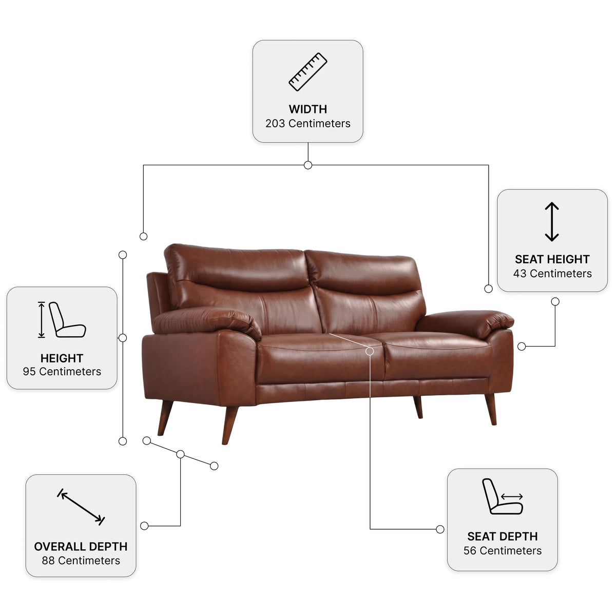 Vantage Genuine Leather tan