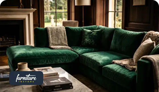 Velvet Corner Sofa Layouts for Family Living Rooms