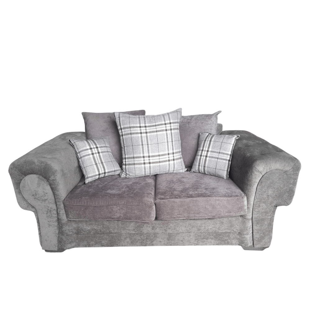 Outlet Verona Scatter Grey Fabric 2 Seater Sofa - Furniture Instore