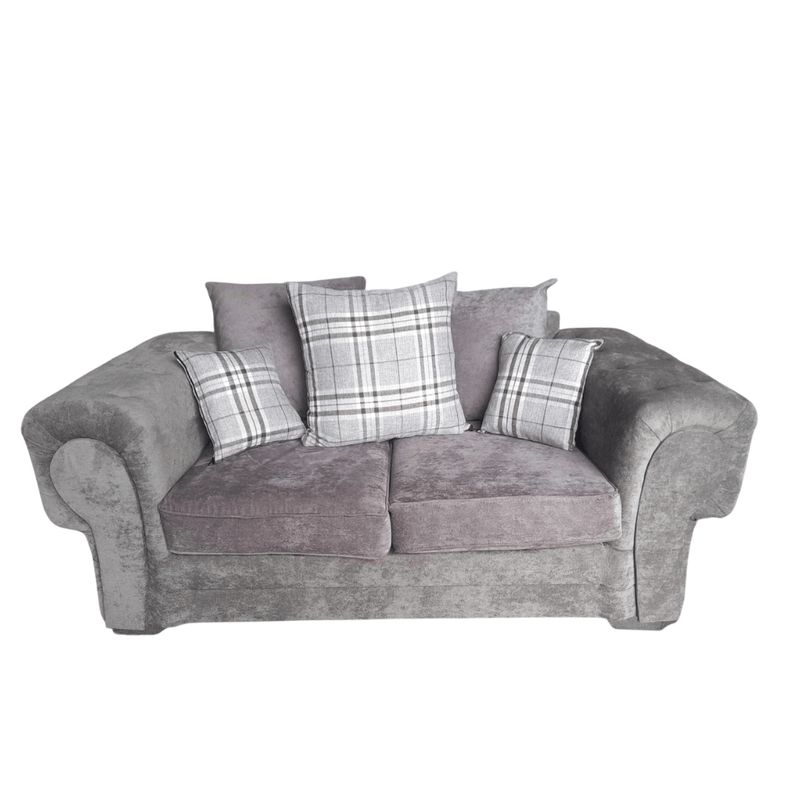 Outlet Verona Scatter Grey Fabric 2 Seater Sofa - Furniture Instore