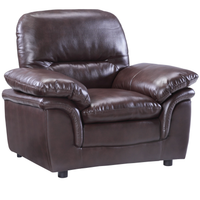 Verona Brown Leather 2+1 Seater Sofa Set