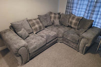 Verona Scatter Grey Fabric Right Corner Sofa - Furniture Instore